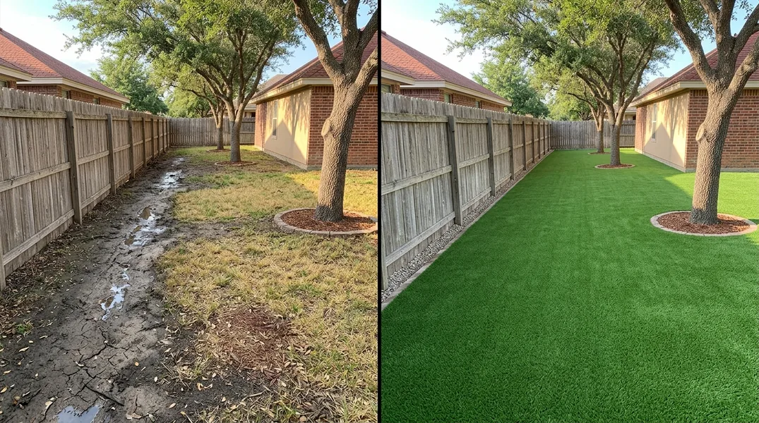 Result artificial grass installation in McAllen - McAllen Turf Installation