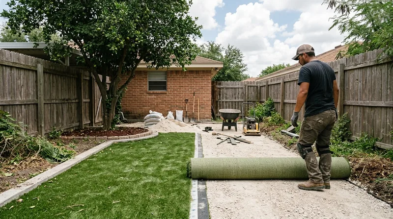 Residential Artificial Grass Installation McAllen