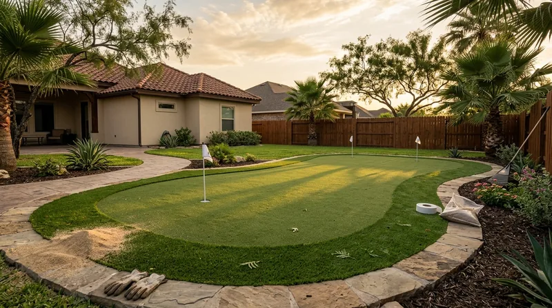 Putting Green Installation McAllen